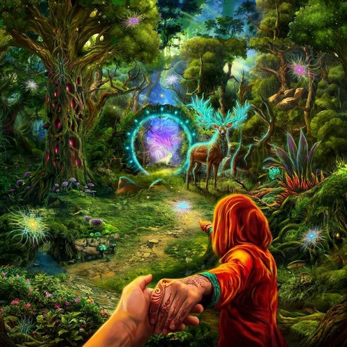 Backdrop psychedelisch - backdrop,