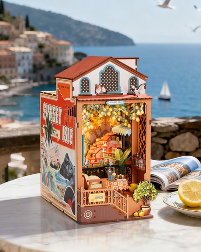 Rolife holzpuzzle sunset - rolife, 3d