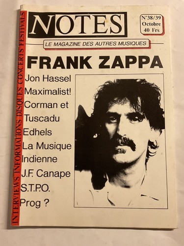 Notes 39 fanzine frank - fanzine,