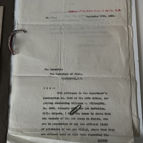 Ww1 pte willoughby rifleman - pte, w