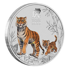5 OZ Silber Lunar 3 Tiger 2022