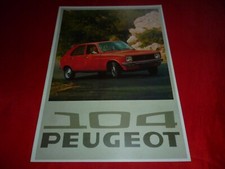PEUGEOT 104 L GL Prospekt