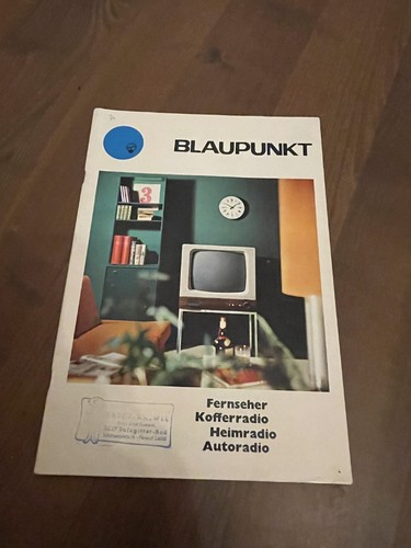 Prospekt blaupunkt 1968 69 - blaupunkt, 1968/69