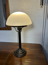 Tischlampe Messing Zugschalter Antik Pilz Leuchte Anne Kamratowski Jugendstil