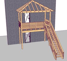 Holzbalkon Vorstellbalkon