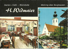 AK Mehring Oberbayern b. Burghausen -Garten-Café, Weinstube H. Widmaier ca. 1963