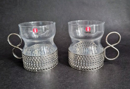 Teeglas mit halter - 2x,