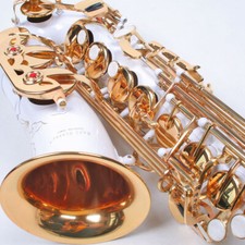 Karl Glaser Alt Saxophon weiß gold + Koffer, Neu+OVP