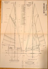 MW Bauplan: Gaffelschalup / 4 Blätter A2 / 1:50