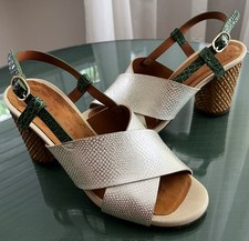 Chie Mihara Sandalen WIE NEU! Gr. 39, 8 cm Absatz, bequem, elegant, mehrfarbig