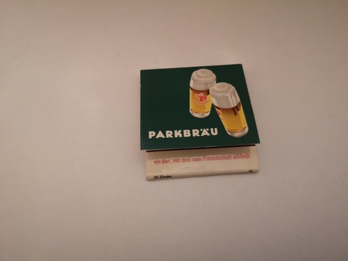 Parkbräu streichholzheftchen - parkbräu,