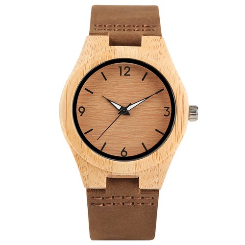 Minimalistische natur holz uhr - minimalistische,