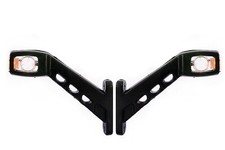 2 x LED 12V LKW Begrenzungsleuchten Positionsleuchten Anhänger Gelb Rot Weiß Neu