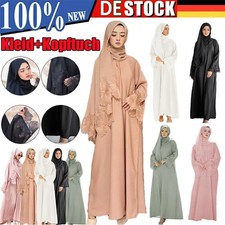 Damen Hijab Gebetskleidung Gesichtsschleier Muslim Burka Khimar Islamische DEU
