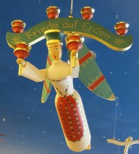 Großer Schwebe-Engel mit Joch Schwebeengel Taufengel Fachhandel Erzgebirge Neu