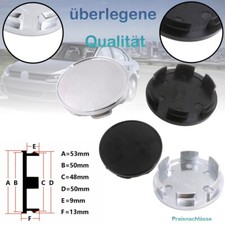 4x53mm Alufelgen Nabenkappen