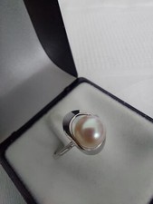 Ring Perle 585er Weißgold 14