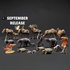 Tiere des Nordens Figuren 1:35 Miniaturen unbemalt 1/35 Diorama Modellbau