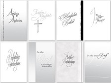 50 Trauerkarten Trauerkarte