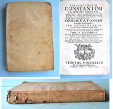 Constantinus Observationes forenses practicabiles seu Commentaria Venedig 1737