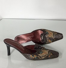 VINTAGE Stephane Kelian Mules mit Stickerei. gr. 39