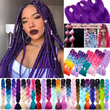 Braids Kunsthaar Haarverlängerung Extensions Flechten Jumbo Ombre Crochet Lange