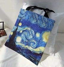 LUXUS EINKAUFEN VAN GOGH *STERNENNACHT*TASCHE CANVAS TASCHE SHOPPER ca.35*30cm