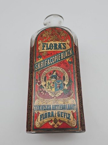 Große antik tinte flasche - antik,
