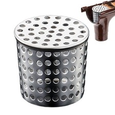 1 x Edelstahl-Dachrinnenschutz, Laubfilter, Sieb, Fallrohr, Abflussrohrabdeckung
