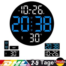 Wanduhr Digitaluhr Temperatur