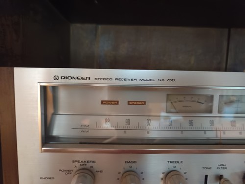 Pioneer 750 stereo receiver - sx-750, stereo-receiver