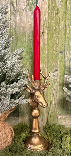 Goldener hirsch kerzenständer - hirsch,