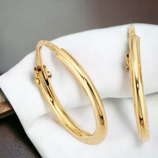 Creolen rund 333 Gold Gelbgold