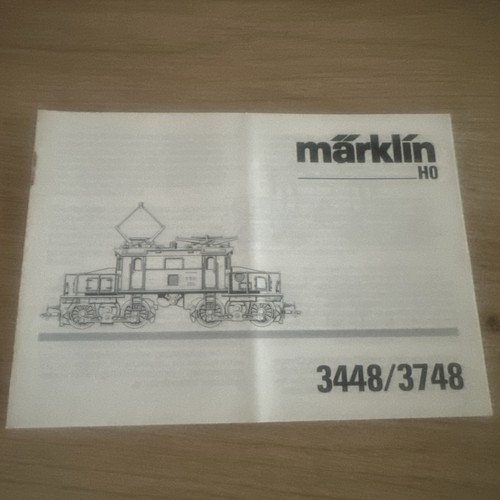 Märklin gebrauchsanleitung - ho,