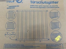 Türschutzgitter zum Klemmen, weiß, Breite 62 - 106 cm, Treppengitter für Kinder 