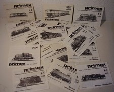 Primex 18 Stück, Anleitunge von E-Lok, Dampflok, Diesellok und Triebwagen