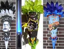 Schultüte Zuckertüte Ritter, Monster Truck Auto, Panther Star Wars  LED Schwert