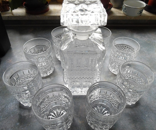 Whiskey karaffe glas mit - whiskey,