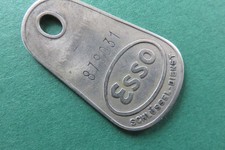 Rarität:  Alte ESSO  Schlüssel-Dienst  Marke  Metall Abzeichen