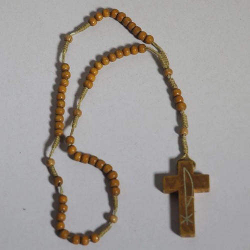 Rosenkranz holzperlen 25cm - rosenkranz,