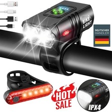 Neu LED Fahrradlampe Set USB