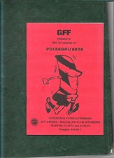 1982 Göteborg (Schweden) gegen Charlton Athletic Fußballprogramm