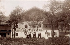 Foto Ak Straß Thundorf Ainring in Oberbayern, Gruppenbild vor... - 4892577