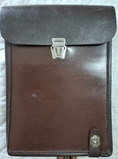 1 Original NVA Kartentasche Kunstleder/Leder mit verstellbarem Trageriemen braun