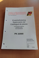 Ersatzteilliste Palfinger PK 32000 Hydraulik Ladekran 1995 crane parts list grue