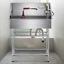 CO-Z 86 cm Kleine Haustiere aus Edelstahl Hunde Katzen Dusche Badewanne Pflege