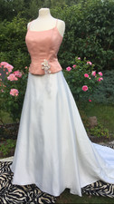 Brautkleid schlicht 44 apricot