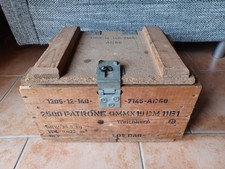 Munitionskiste Holzkiste Holz Kiste Box Holzbox 36,5 cm Bundeswehrkiste Deko