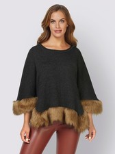 Poncho grau ashley - grau, brooke