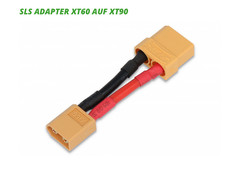 SLS ADAPTER XT60 AUF XT90 für Akku Lipo Modellbau RC Flugzeug Traktor Car Neu